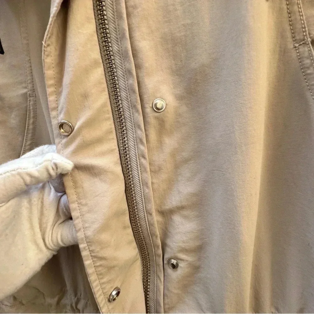 Alpha Tauri || Long Line Trench Coat Performance in Cream Large - Picture 5 of 10